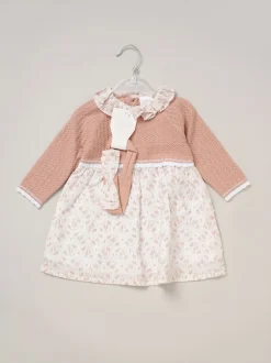 Rock-A-Bye Baby Boutique Ensemble True rose en maille et robe tissée et bandeau New