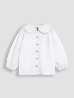 Jojo Maman Bébé Ensemble salopette et chemisier en velours côtelé brodé New