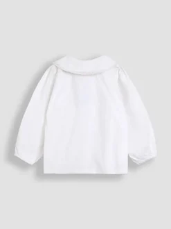 Jojo Maman Bébé Ensemble salopette et chemisier en velours côtelé brodé New