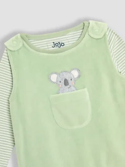 Jojo Maman Bébé Ensemble salopette 2pièces avec pieds en coton Online