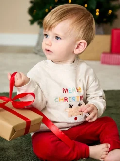 Jojo Maman Bébé Ensemble Sweat-shirt et Leggings de Noël New