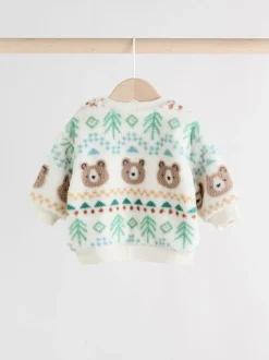 Next Fairisle ours vert - Ensemble Bébé haut en polaire et Survêtement (0mois-2ans) Sale