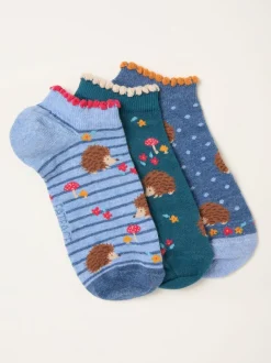 Fat Face FatFace 3 paires de chaussettes de sport Online