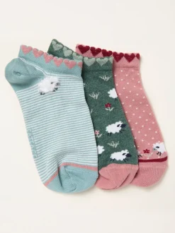 Fat Face FatFace 3 paires de chaussettes de sport New