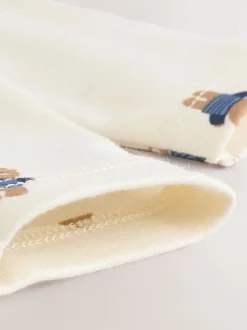 Next - Ensemble salopette et body en velours côtelé (0mois-2ans) Fauve à motif ours marron