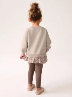 Next Fauve neutre - Ensemble Top et Leggings à manches longues (3mths-7yrs) Online