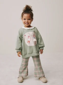 Next Fée vert - Ensemble Sweat-shirt à col et Leggings évasé (3mois-7ans) Discount