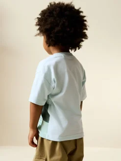 Next - T-shirt appliqué Manches courtes (3mths-7yrs) Ferme verte/bleue Best