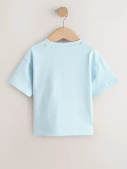 Next - T-shirt appliqué Manches courtes (3mths-7yrs) Ferme verte/bleue Best