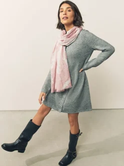 Next Feuille de marbre rose - Écharpe légère