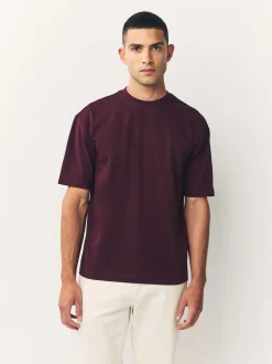 Next - Coupe ample - T-shirt épais Figue violette Outlet