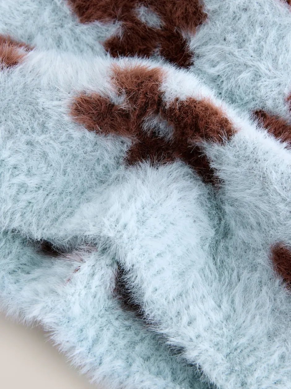 Next Fleur bleu chocolat - Ensemble bonnet et snoods (1-16ans) (1-16ans) Sale