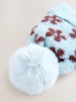 Next Fleur bleu chocolat - Ensemble bonnet et snoods (1-16ans) (1-16ans) Sale