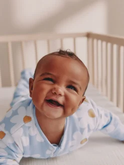 Next Fleur bleue - 2.5 TOG Combinaison de nuit matelassée Bébé New