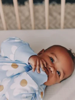 Next Fleur bleue - 2.5 TOG Combinaison de nuit matelassée Bébé New