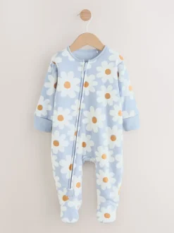 Next Fleur bleue - 2.5 TOG Combinaison de nuit matelassée Bébé New