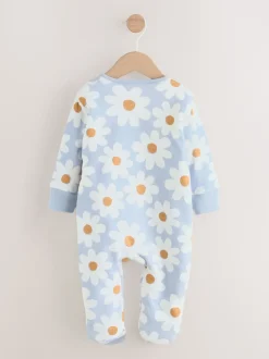 Next Fleur bleue - 2.5 TOG Combinaison de nuit matelassée Bébé New