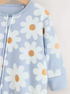 Next Fleur bleue - 2.5 TOG Combinaison de nuit matelassée Bébé New