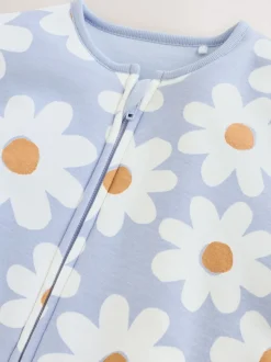 Next Fleur bleue - 2.5 TOG Combinaison de nuit matelassée Bébé New