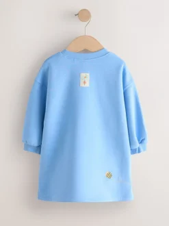 Next Fleur bleue - Robe en molleton décontractée (3mois à7ans) Sale