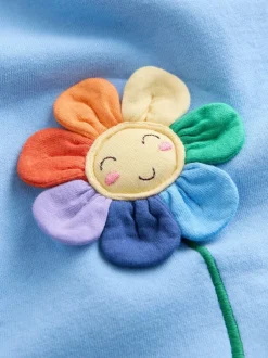 Next Fleur bleue - Robe en molleton décontractée (3mois à7ans) Sale