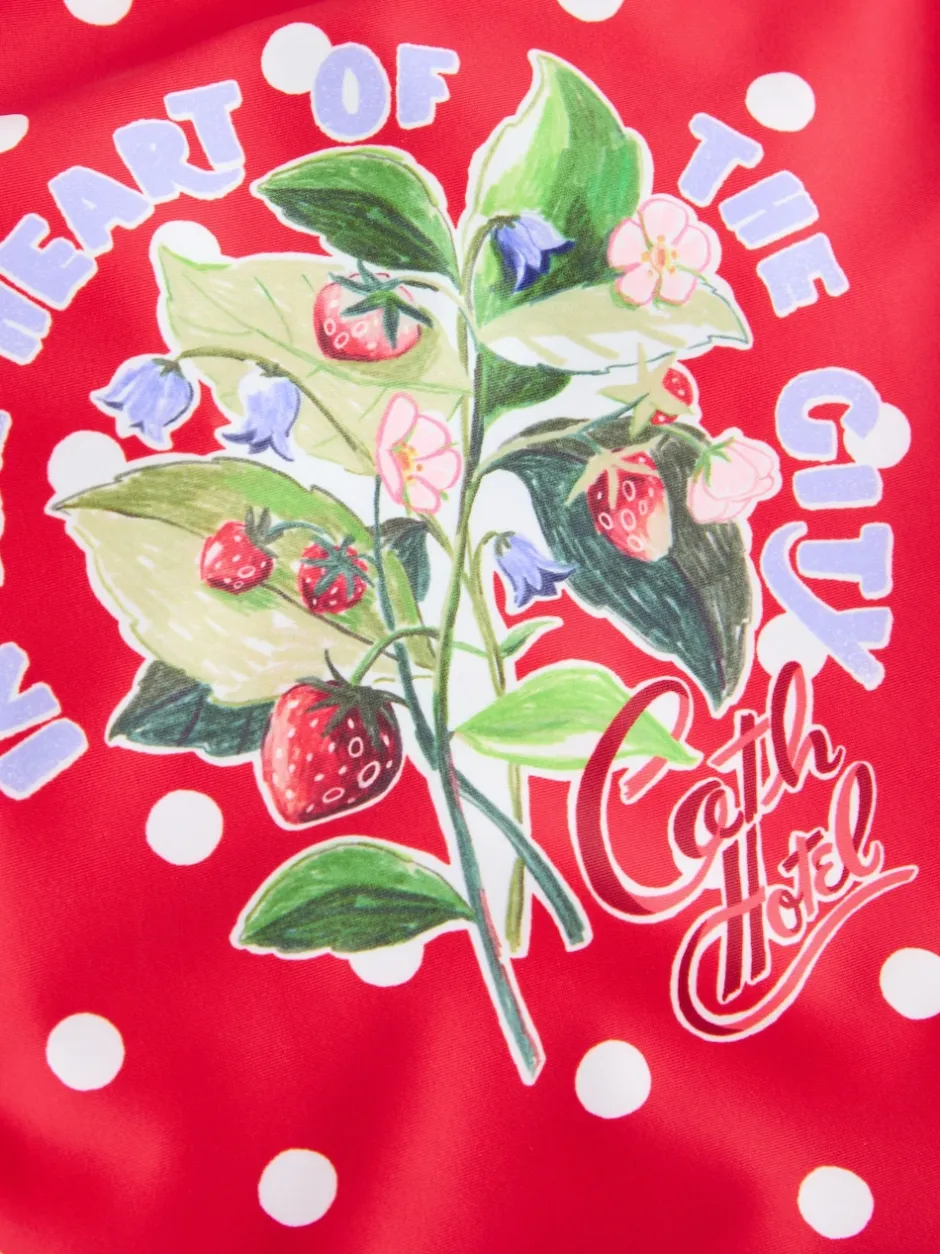 Next Fleur rouge à pois - Maillot de bain à volants Cath Kidston (3mois à7ans) Outlet