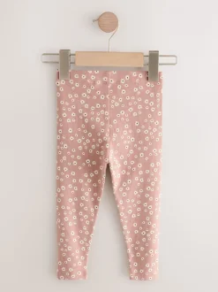 Next Fleuri - Lot de 5 leggings côtelés (3mois-7ans) Outlet