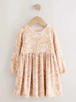 Next - Robe côtelée à manches longues (3mois-7ans) Fleuri Hot