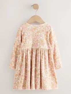 Next - Robe côtelée à manches longues (3mois-7ans) Fleuri Hot