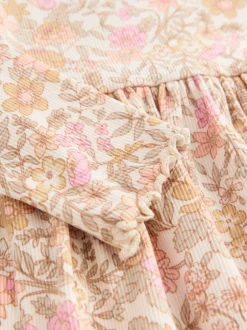 Next - Robe côtelée à manches longues (3mois-7ans) Fleuri Hot
