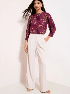 Friends Like These Fleurs de Bourgogne - Chemisier à manches froncées 3/4 Online