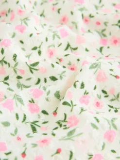 Next Floral à petites fleurs écrues Blanc - Maillot de bain froncé à bretelles (3-16ans) Sale