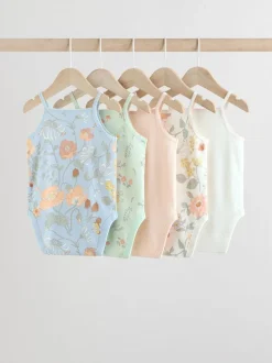 Next Floral bleu - Paquet de bodys pour bébé avec gilet 5 Hot