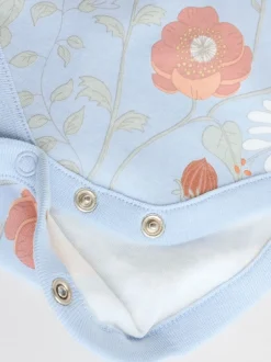 Next Floral bleu - Paquet de bodys pour bébé avec gilet 5 Hot