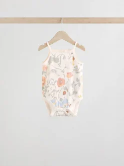 Next Floral bleu - Paquet de bodys pour bébé avec gilet 5 Hot