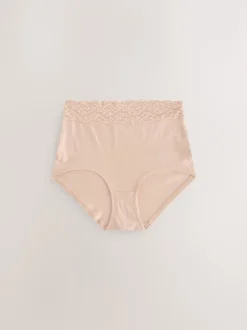 Next - Lot de 4 culottes en coton et dentelle Floral Blue Ditsy Online