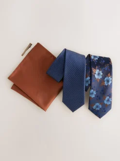 Next Floral de marine - Cravates 2 Lot New