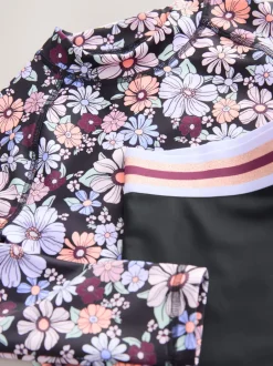 Next Floral noir - Ensemble débardeur et short anti-UV à manches longues (3-16ans) Best