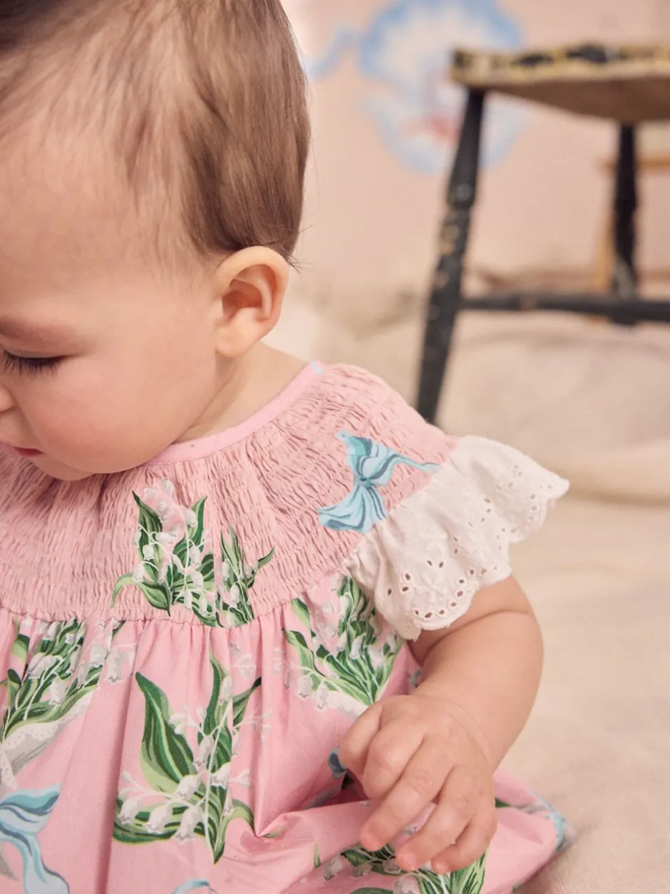 Next Floral rose - Barboteuse brodée Cath Kidston 100% coton imprimée Sale