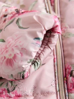 Next Floral rose - Combinaison de neige Résistant à la douche Faux Fur Trim (3mths-7yrs) Best