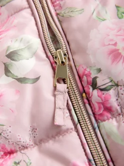 Next Floral rose - Combinaison de neige Résistant à la douche Faux Fur Trim (3mths-7yrs) Best