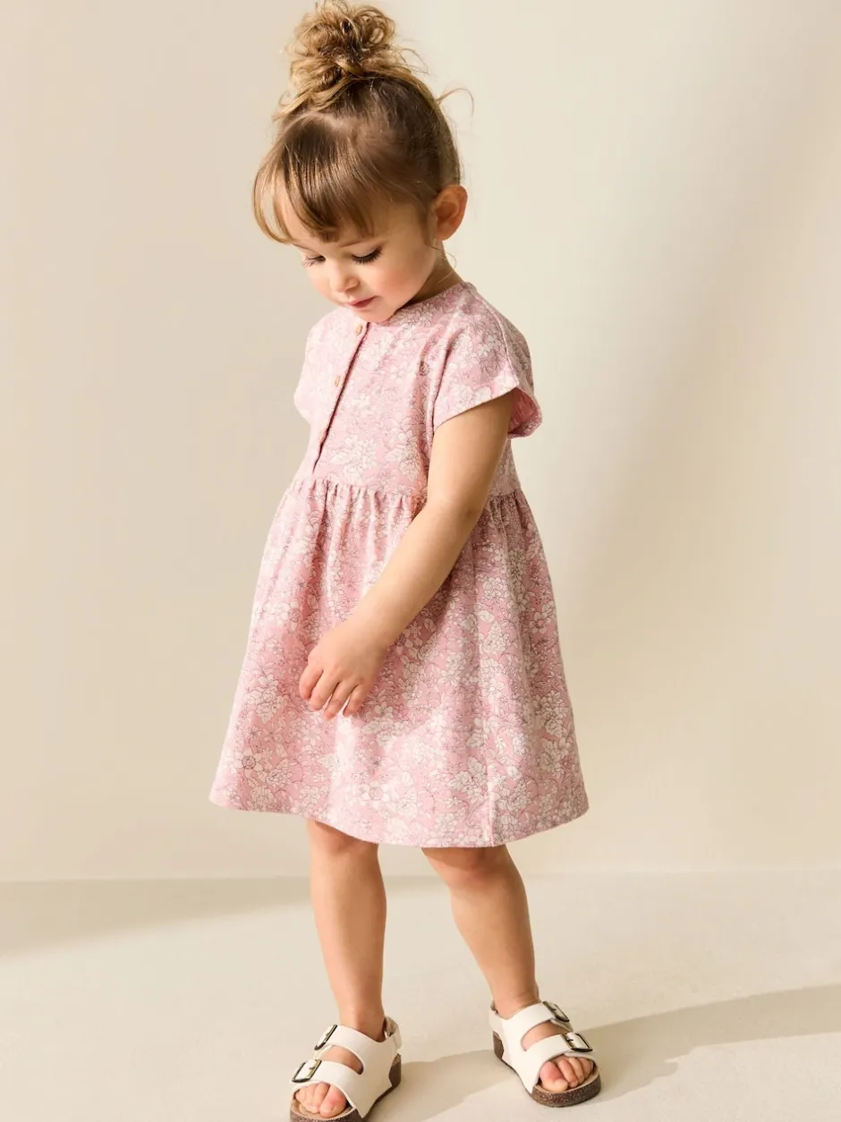Next Floral rose - Robe en jersey (3mois à7ans) Discount