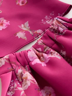 Next Floral rouge - Ensemble haut et jupe en plongée sous-marine (3mois-7ans)