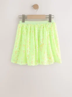 Next Fluro Jaune - Jupe à paillettes (3-16ans) Outlet