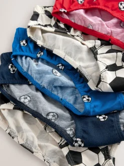 Next Football rouge/bleu - 100% Coton Imprimé Caleçons 5 Pack (1.5-10ans) Hot