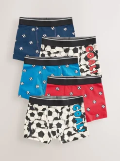 Next Football rouge/bleu - Lot de 5 boxers Junior Personnage (1.5-16ans)