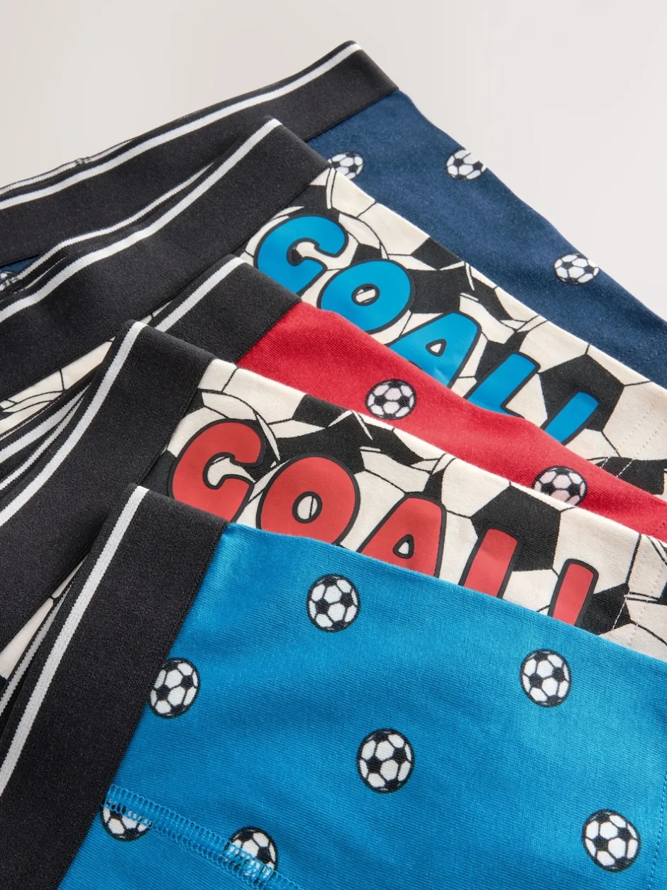 Next Football rouge/bleu - Lot de 5 boxers Junior Personnage (1.5-16ans)