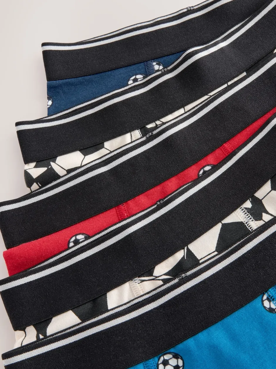 Next Football rouge/bleu - Lot de 5 boxers Junior Personnage (1.5-16ans)