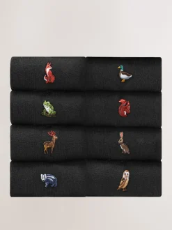 Next Forêt Noire - Paquet de chaussettes brodées amusantes 8 Online