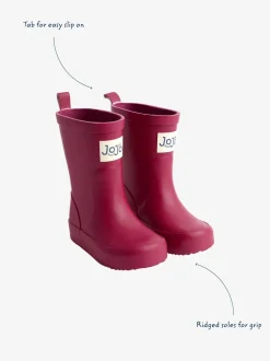 Jojo Maman Bébé framboise - Bottes de pluie unies